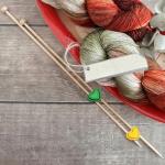 Heart-Shaped Knitting Needle Stoppers - 20 PCS