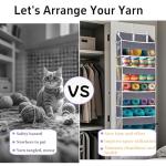 Over Door Yarn Organizer with Mesh Pockets