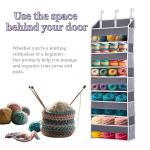 Over Door Yarn Organizer with Mesh Pockets