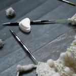 Heart-Shaped Knitting Needle Stoppers - 20 PCS