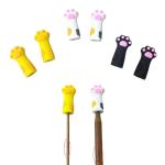 6 Pack Cat Paw Knitting Needle Stoppers