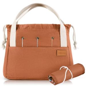 Chic Crochet Bag Organizer with 8 Pockets