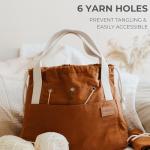 Chic Crochet Bag Organizer with 8 Pockets