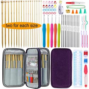 95-Piece Knitting Needles and Crochet Hooks Set