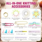 Feekoon 2 Pack Knitting Accessories Kit