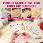 Feekoon 2 Pack Knitting Accessories Kit