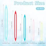 10 Large Eye Plastic Yarn Needles for Crafts