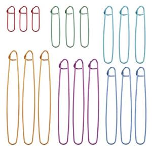 18 Pcs Colorful Knitting Stitch Holders Set