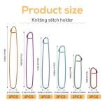 18 Pcs Colorful Knitting Stitch Holders Set