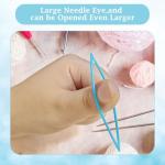10 Large Eye Plastic Yarn Needles for Crafts