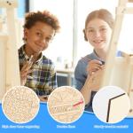 10 Large Unfinished Wooden Ornaments for Painting