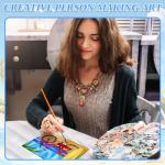 10 Large Unfinished Wooden Ornaments for Painting