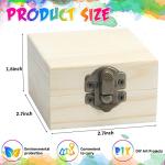 24 Pack Wooden Boxes for DIY Crafts