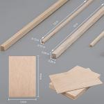Balsa Wood Sticks and Sheets for DIY Crafts
