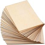 15 Pack Unfinished Basswood Sheets for DIY Crafts