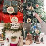 100 Natural Wood Slices for Crafts and DIY