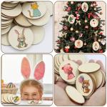 100 Unfinished 2-Inch Wooden Circle Discs