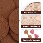 100 Natural Wood Slices for Crafts and DIY