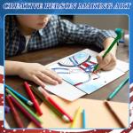 10 Unfinished Wood Ornaments for 4th of July Painting