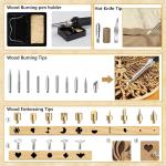 Adjustable Temperature Wood Burning Kit for DIY Crafts