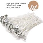 100 Piece Natural Candle Wick Set for DIY