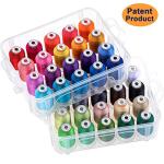 Brothread 40 Colors Embroidery Thread with Storage Box