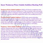 Wash Away Water Soluble Embroidery Stabilizer Roll 10" x 9