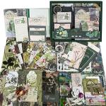 Aesthetic Scrapbooking Kit with Vintage Stickers