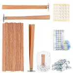100 Pcs Smokeless Cherry Wood Candle Wicks
