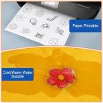 FURWEY 12PCS Printable Water Soluble Embroidery Paper