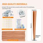 100 Pcs Smokeless Cherry Wood Candle Wicks