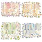 Vintage Floral Scrapbook & Journaling Stickers Set