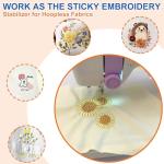 FURWEY 12PCS Printable Water Soluble Embroidery Paper