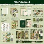 Aesthetic Scrapbooking Kit with Vintage Stickers