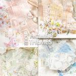 Vintage Floral Scrapbook & Journaling Stickers Set