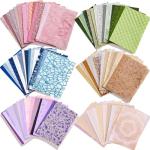 Assorted Textured Scrapbook Paper & Mesh Fabric Set