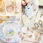 Vintage Floral Scrapbook & Journaling Stickers Set