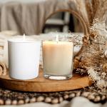 16 Pack 7 OZ Clear Candle Jars with Lids