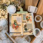 120 PCS Waterproof Lace Scrapbook Stickers Set