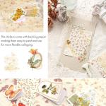 Vintage Floral Scrapbook & Journaling Stickers Set