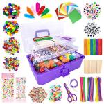 Kortes Jumbo Art Supplies for Kids - Purple Set