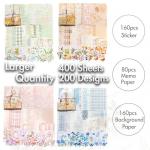 Vintage Floral Scrapbook & Journaling Stickers Set