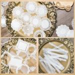 120 PCS Waterproof Lace Scrapbook Stickers Set