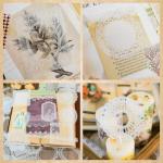 120 PCS Waterproof Lace Scrapbook Stickers Set