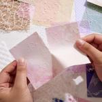Assorted Textured Scrapbook Paper & Mesh Fabric Set