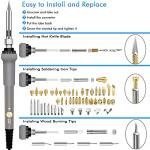 137PCS Wood Burning Kit with Adjustable Pen