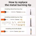 Zeadylaris Wood Burning Kit - 81-Piece Tool Set