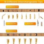 22-Piece Wood Burning Kit with Adjustable Temperature Pen