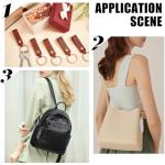24 Pcs PU Leather Keychain Blanks for DIY