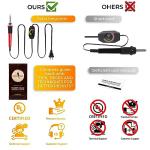 22-Piece Wood Burning Kit with Adjustable Temperature Pen